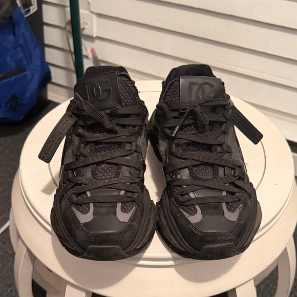 Dolce & Gabbana Black Monogram Sneakers - Picture 9 of 9